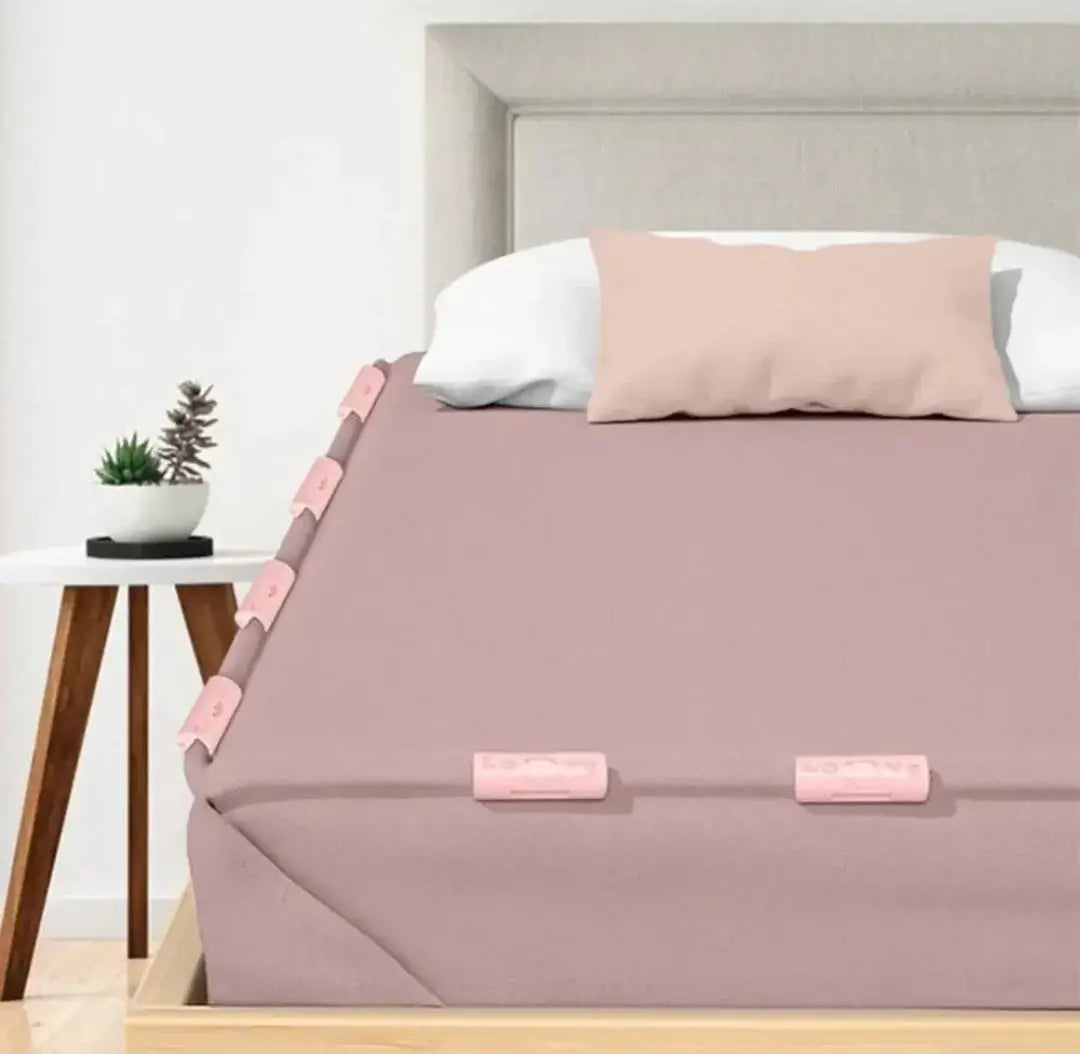 5Pcs BedSheet Clips | Non‑Slip Plastic Clamps | Quilt, Blanket, Curtain & Cover Holder Buckles (Random colour) Daily Home