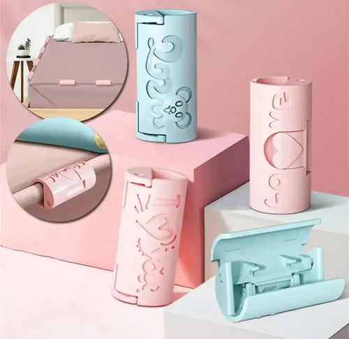 5Pcs BedSheet Clips | Non‑Slip Plastic Clamps | Quilt, Blanket, Curtain & Cover Holder Buckles (Random colour) Daily Home